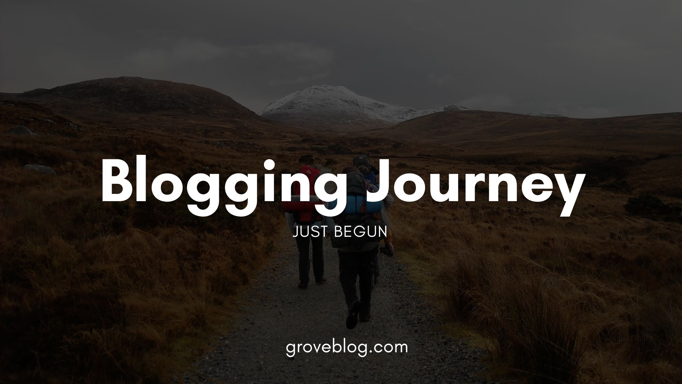 Blogging Journey Just Begun